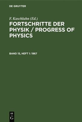 F Kaschluhn, A Lösche, R Ritschl, R Rompe, F. Kaschluhn, A. Lösche, R. Rompe, R. Ritschl - 1967, Inbunden