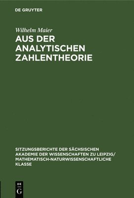 Aus Der Analytischen Zahlentheorie 1