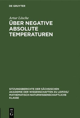 bokomslag ber Negative Absolute Temperaturen