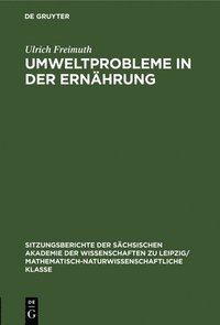 bokomslag Umweltprobleme in Der Ernhrung