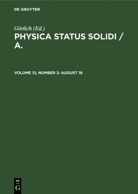 Görlich - August 16, Inbunden