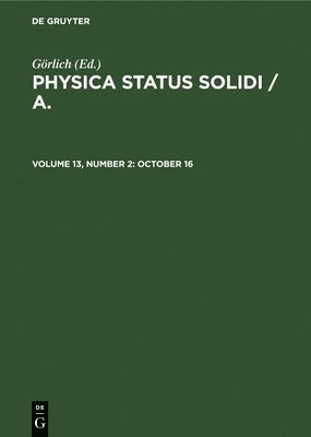 Görlich - October 16, Inbunden