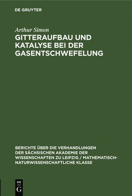 Gitteraufbau Und Katalyse Bei Der Gasentschwefelung 1