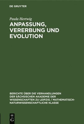 bokomslag Anpassung, Vererbung Und Evolution