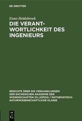 bokomslag Die Verantwortlichkeit Des Ingenieurs