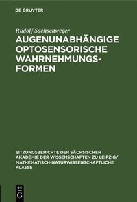 bokomslag Augenunabhngige Optosensorische Wahrnehmungsformen