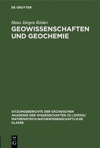 bokomslag Geowissenschaften Und Geochemie