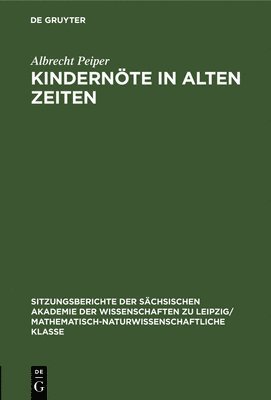 bokomslag Kindernöte in Alten Zeiten