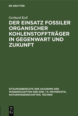 bokomslag Der Einsatz Fossiler Organischer Kohlenstofftrger in Gegenwart Und Zukunft