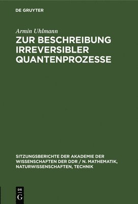 bokomslag Zur Beschreibung Irreversibler Quantenprozesse