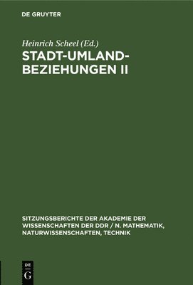 Stadt-Umland-Beziehungen II 1