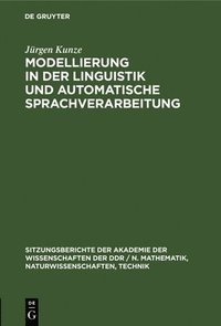 bokomslag Modellierung in Der Linguistik Und Automatische Sprachverarbeitung