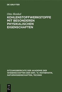 bokomslag Kohlenstoffwerkstoffe Mit Besonderen Physikalischen Eigenschaften