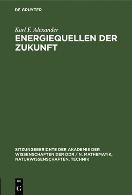 bokomslag Energiequellen Der Zukunft