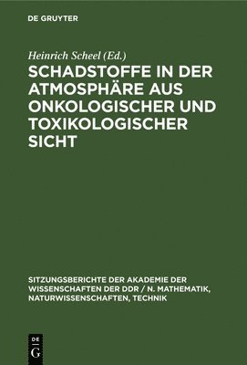 bokomslag Schadstoffe in Der Atmosphre Aus Onkologischer Und Toxikologischer Sicht