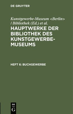 bokomslag Buchgewerbe