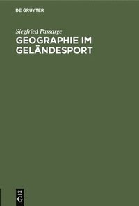 bokomslag Geographie Im Gelndesport
