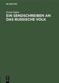 bokomslag Ein Sendschreiben an Das Russische Volk