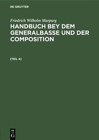 bokomslag Anhang zum Handbuche bey dem Generalbasse und der Composition