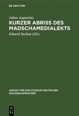 Kurzer Abri Des Madschamedialekts 1