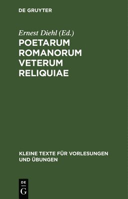 bokomslag Poetarum Romanorum Veterum Reliquiae