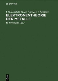bokomslag Elektronentheorie Der Metalle