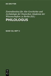 bokomslag Philologus. Band 122, Heft 2