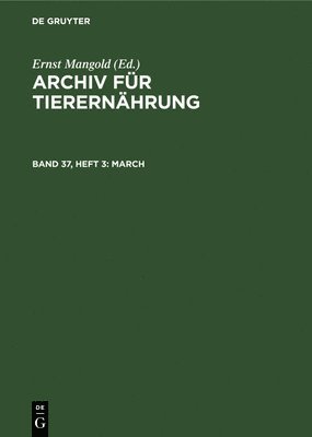 Ernst Mangold - March, Inbunden