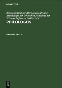bokomslag Philologus. Band 123, Heft 2