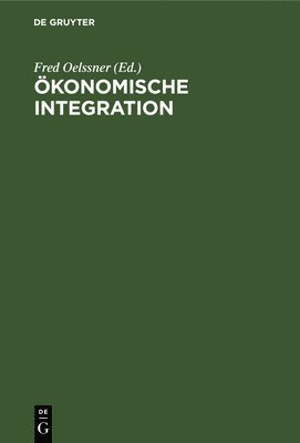 bokomslag konomische Integration