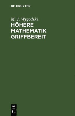 Oskar Vogt - Höhere Mathematik Griffbereit, Inbunden