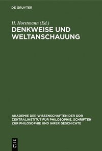 bokomslag Denkweise Und Weltanschauung