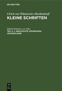 bokomslag Geschichte, Epigraphik, Archäologie