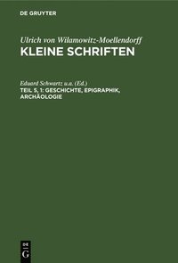 bokomslag Geschichte, Epigraphik, Archologie