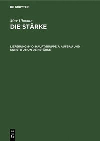 bokomslag Hauptgruppe 7: Aufbau Und Konstitution Der Strke