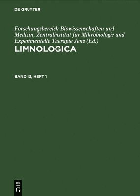 bokomslag Limnologica. Band 13, Heft 1