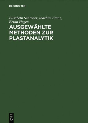 bokomslag Ausgewählte Methoden Zur Plastanalytik