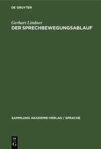 bokomslag Der Sprechbewegungsablauf