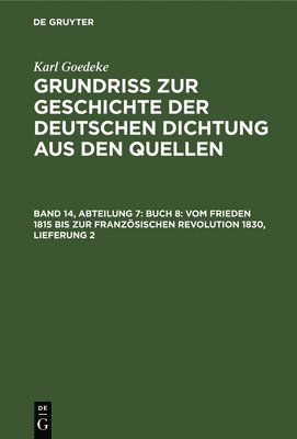 bokomslag Buch 8: Vom Frieden 1815 Bis Zur Franzsischen Revolution 1830, Lieferung 2