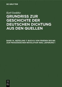 bokomslag Buch 8: Vom Frieden 1815 Bis Zur Franzsischen Revolution 1830, Lieferung 1