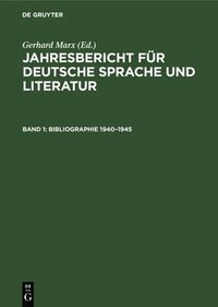 bokomslag Bibliographie 1940-1945