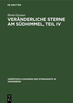 Veränderliche Sterne Am Südhimmel, Teil IV