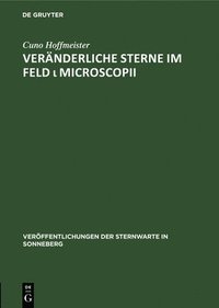 bokomslag Vernderliche Sterne Im Feld &#953; Microscopii