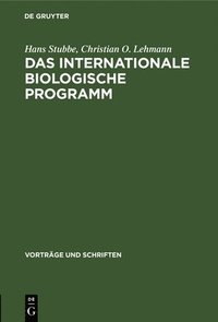 bokomslag Das Internationale Biologische Programm