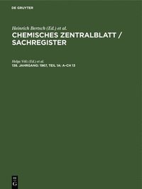 bokomslag 1967, Teil 1a: A-Ch 13