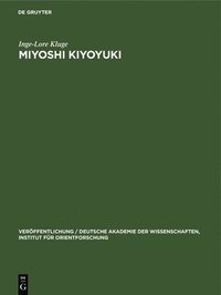 bokomslag Miyoshi Kiyoyuki