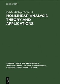 bokomslag Nonlinear Analysis Theory and Applications