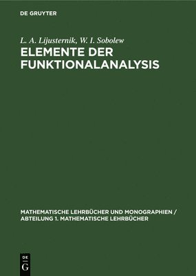 Elemente Der Funktionalanalysis 1