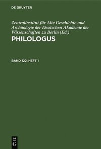 bokomslag Philologus. Band 123, Heft 1