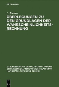 bokomslag berlegungen Zu Den Grundlagen Der Wahrscheinlichkeitsrechnung